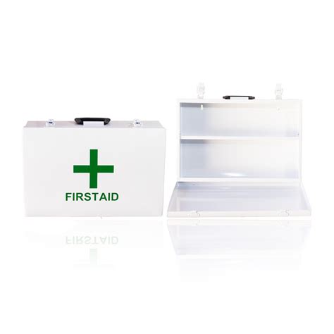 25 person first aid kit metal box|metal first aid box empty.